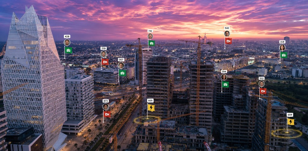 Casablanca — carte KISHTAPP au coucher du soleil